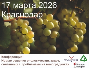Конференция по новым энологическим решениям пройдет в Краснодаре
